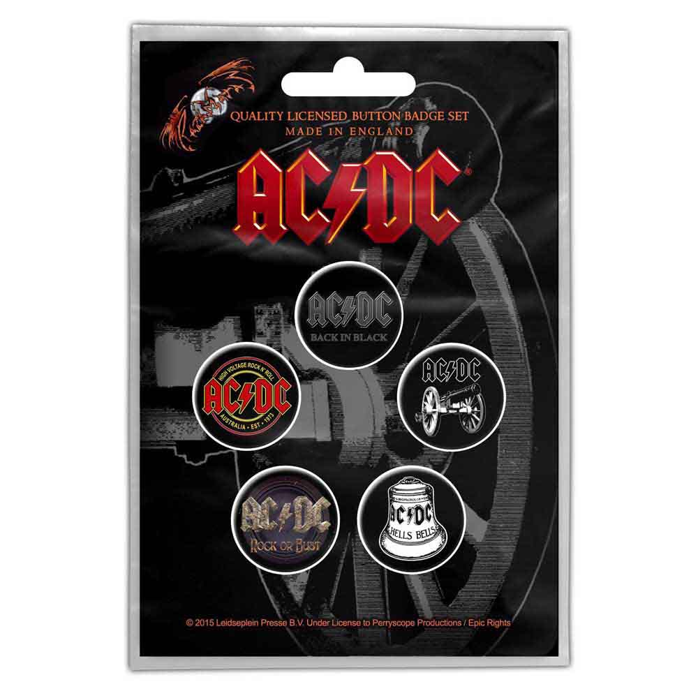 AC/DC BUTTON BADGE PACK: FOR THOSE ABOUT TO ROCK