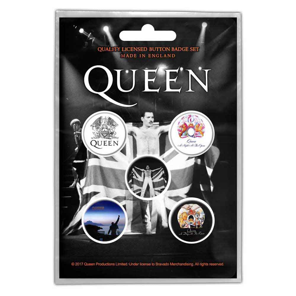 QUEEN BUTTON BADGE PACK: FREDDIE