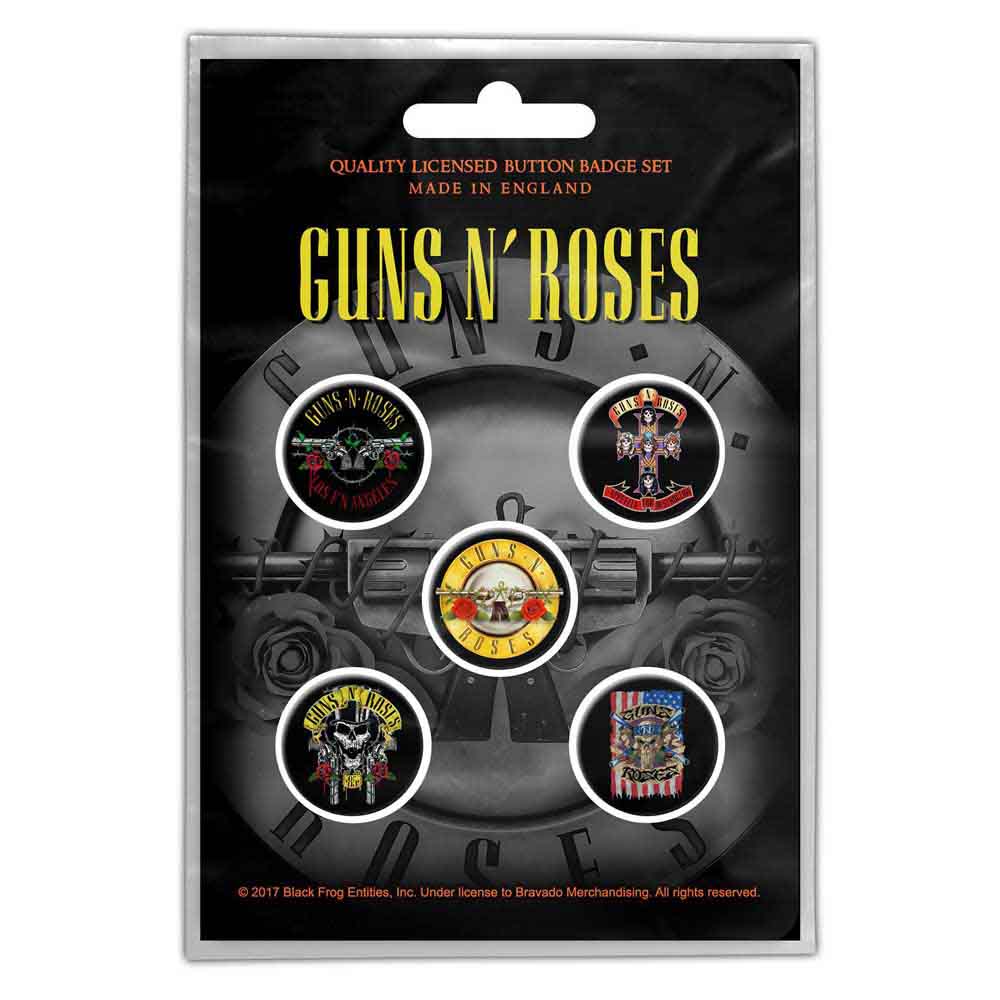 GUNS N' ROSES BUTTON BADGE PACK: BULLET LOGO (RETAIL PACK)