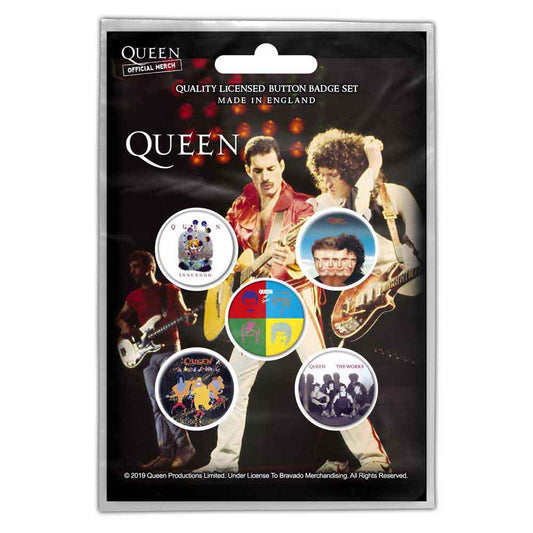 QUEEN BUTTON BADGE PACK: LATER ALBUMS (RETAIL PACK)