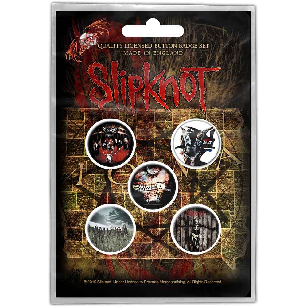 SLIPKNOT BUTTON BADGE PACK: ALBUMS (RETAIL PACK)