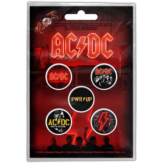 AC/DC BUTTON BADGE PACK: PWR-UP (RETAIL PACK)