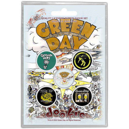 GREEN DAY BUTTON BADGE PACK: DOOKIE (RETAIL PACK)