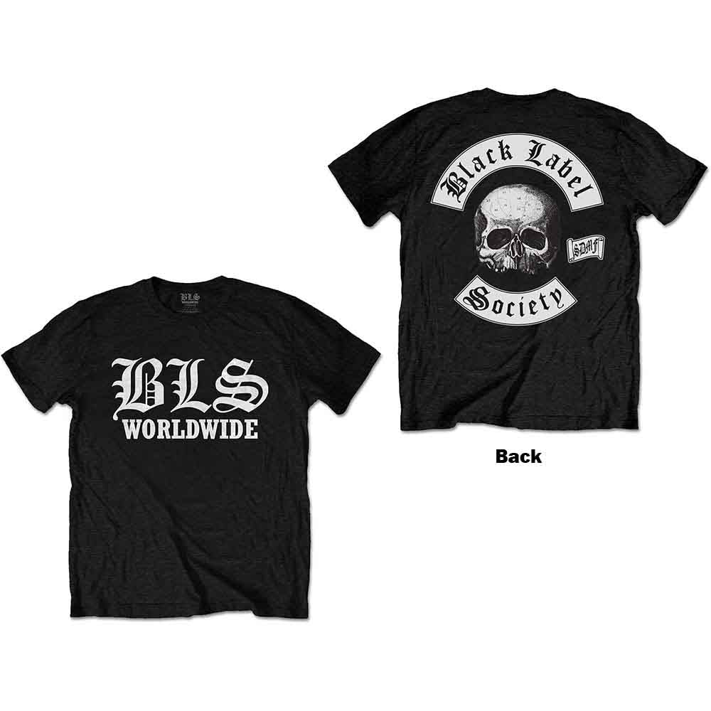 BLACK LABEL SOCIETY UNISEX T-SHIRT: WORLDWIDE (BACK PRINT)