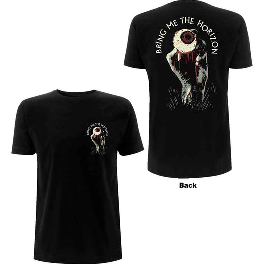 BRING ME THE HORIZON UNISEX T-SHIRT: ZOMBIE EYE (BACK PRINT)