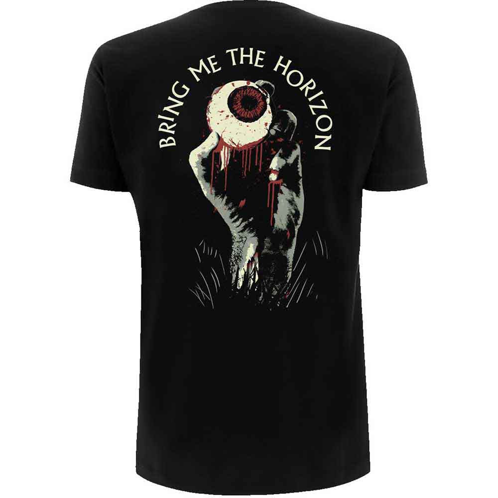 BRING ME THE HORIZON UNISEX T-SHIRT: ZOMBIE EYE (BACK PRINT)