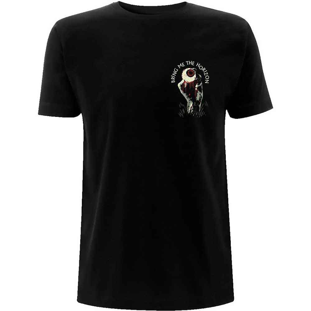 BRING ME THE HORIZON UNISEX T-SHIRT: ZOMBIE EYE (BACK PRINT)