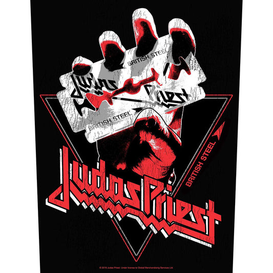 JUDAS PRIEST BACK PATCH: BRITISH STEEL VINTAGE