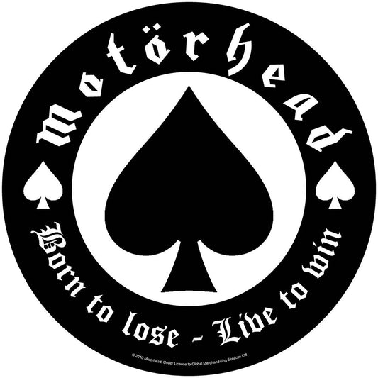 MOTORHEAD BACK PATCH: BORN TO LOSE