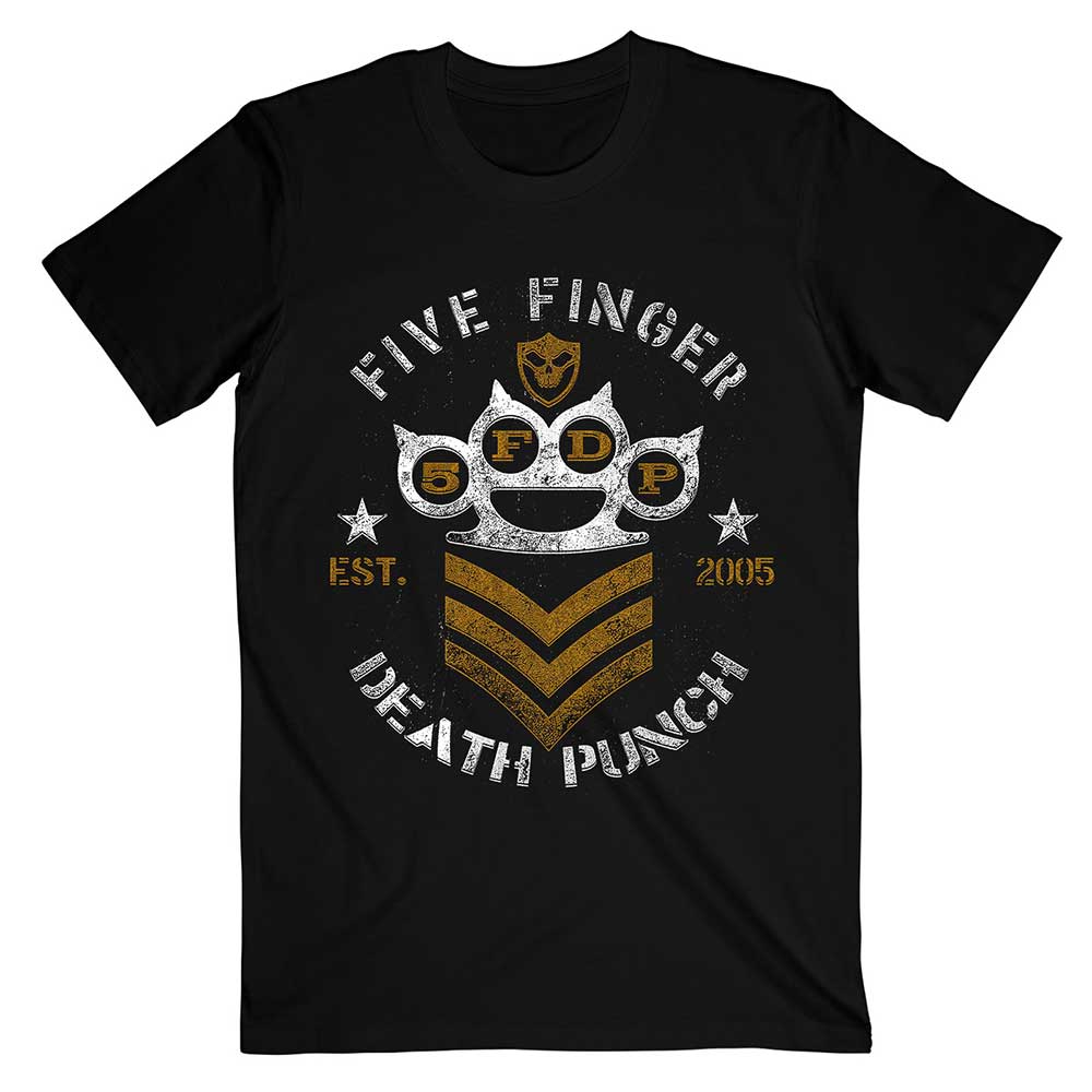 FIVE FINGER DEATH PUNCH UNISEX T-SHIRT: CHEVRON