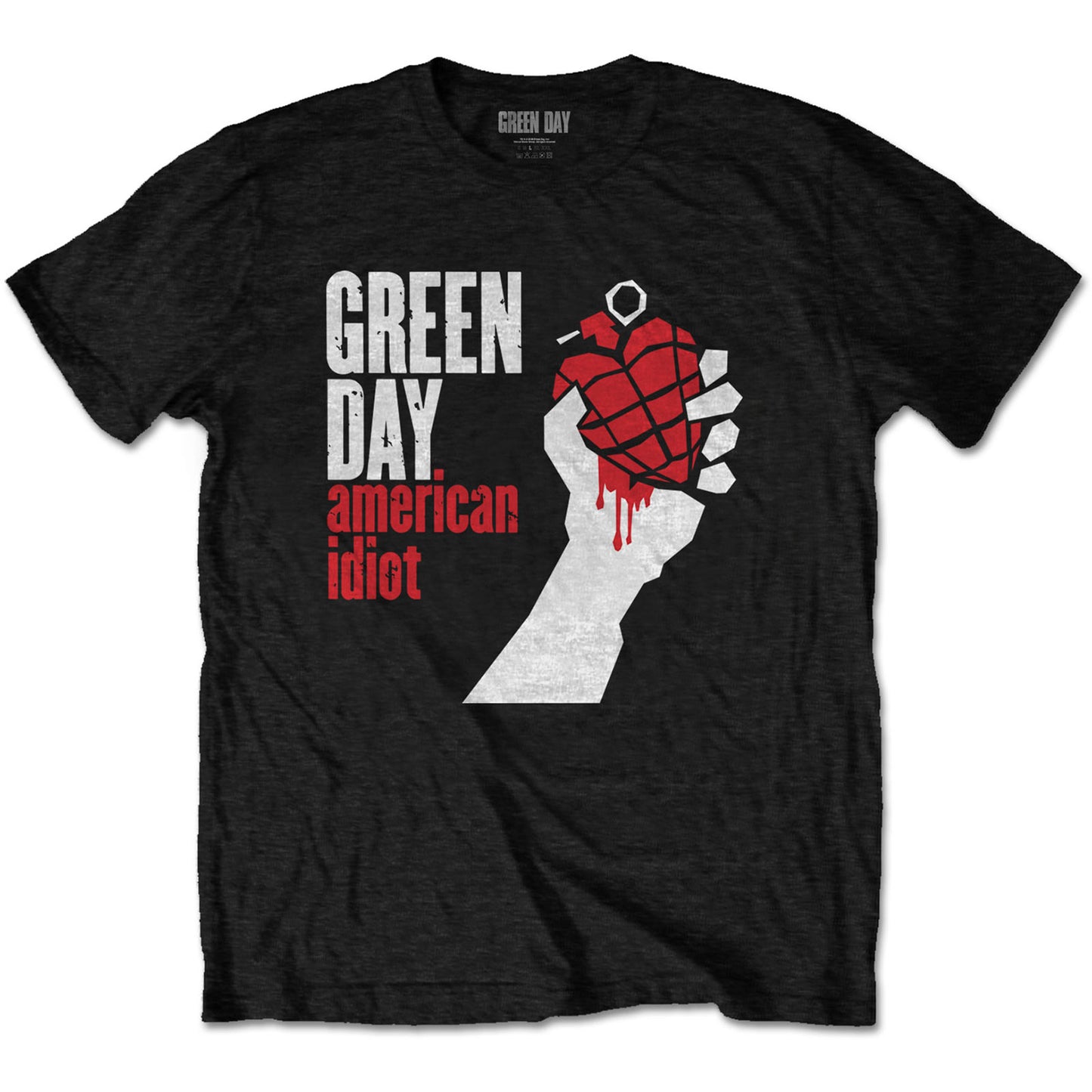 GREEN DAY UNISEX T-SHIRT: AMERICAN IDIOT