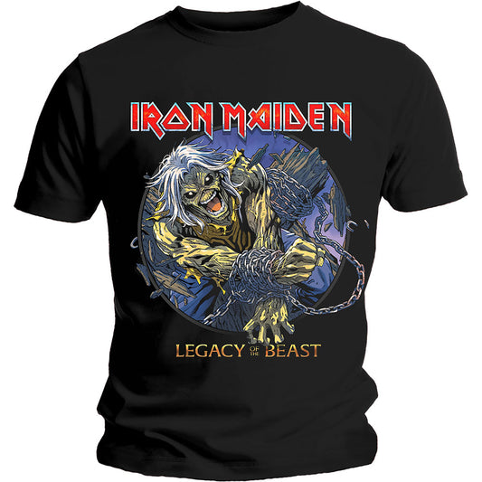 IRON MAIDEN UNISEX T-SHIRT: EDDIE CHAINED LEGACY