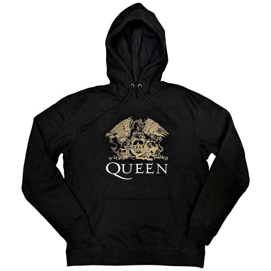 QUEEN UNISEX PULLOVER HOODIE: CREST